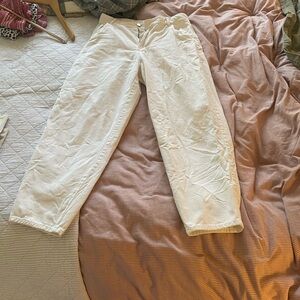 H&M Women's Cream Jeans
